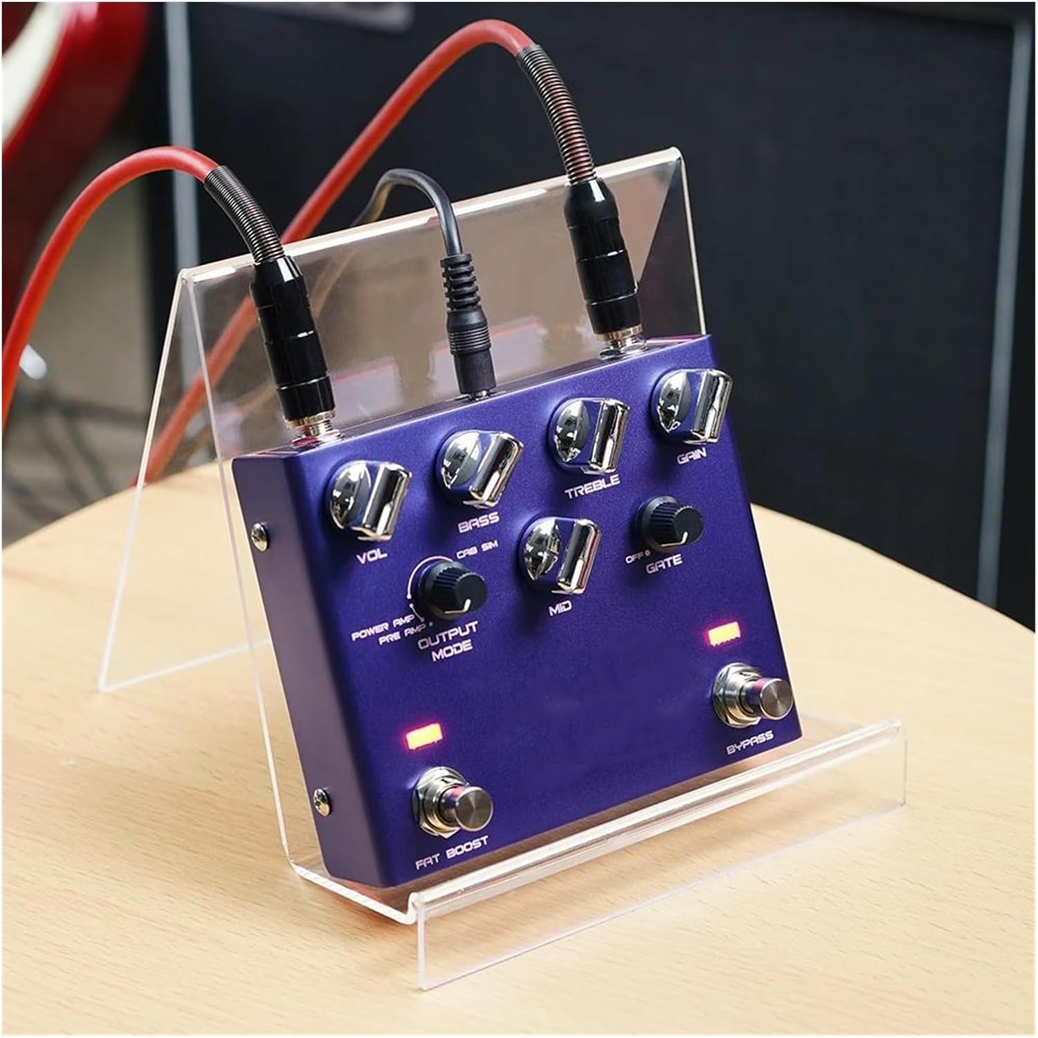 Professional Guitar Effects Pedals Distortion Guitar Effect Pedal Metal Tone Gain Amplifier(R18addadapter)