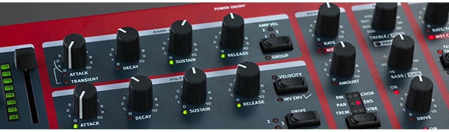 Nord USA, 61-Key Wave 2 4-Part Performance Synthesizer, with Virtual Analog Synthesis, Samples, FM and Wavetable