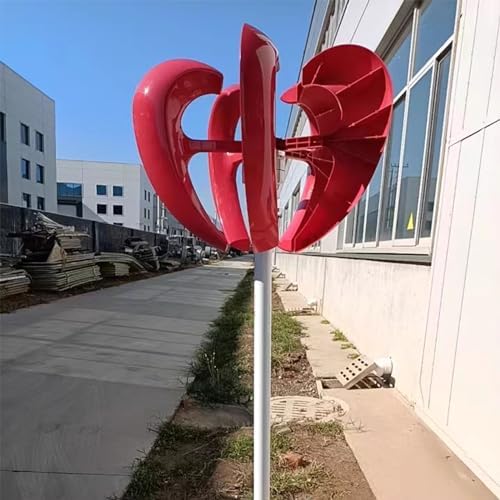 12V Vertical Axis Wind Turbine 12V/24V/48V Permanent Magnet Synchronous Generator with Controller for Home Wind and Solar Hybrid Power System - Eco-Friendly Energy Solution