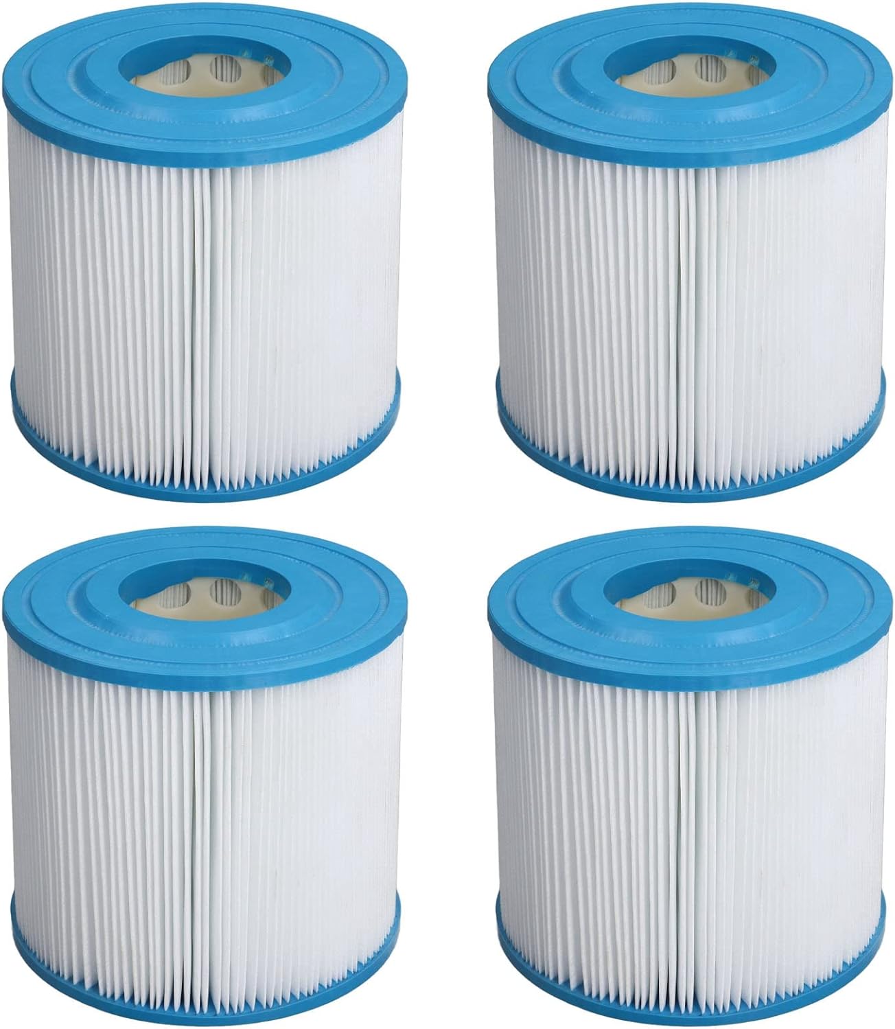 4Pcs Swimming Pool Filter, Reusable Pool Replacement Filter, Cartridge SPA Pool Vacuum Cleaner Filter, Swimming Pool Replacement Filter for AF25 Pool Filter Cartridge Pumps