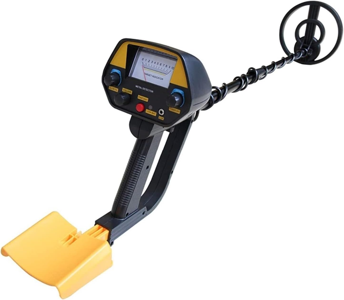 Handheld Metal Detector for Adults & Kids – Adjustable DISC Gold Detector with Waterproof Coil for Treasure Hunting