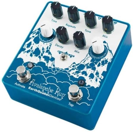 EarthQuaker Devices Avalanche Run V2 Stereo Reverb & Delay with Tap Tempo Guitar Effects Pedal