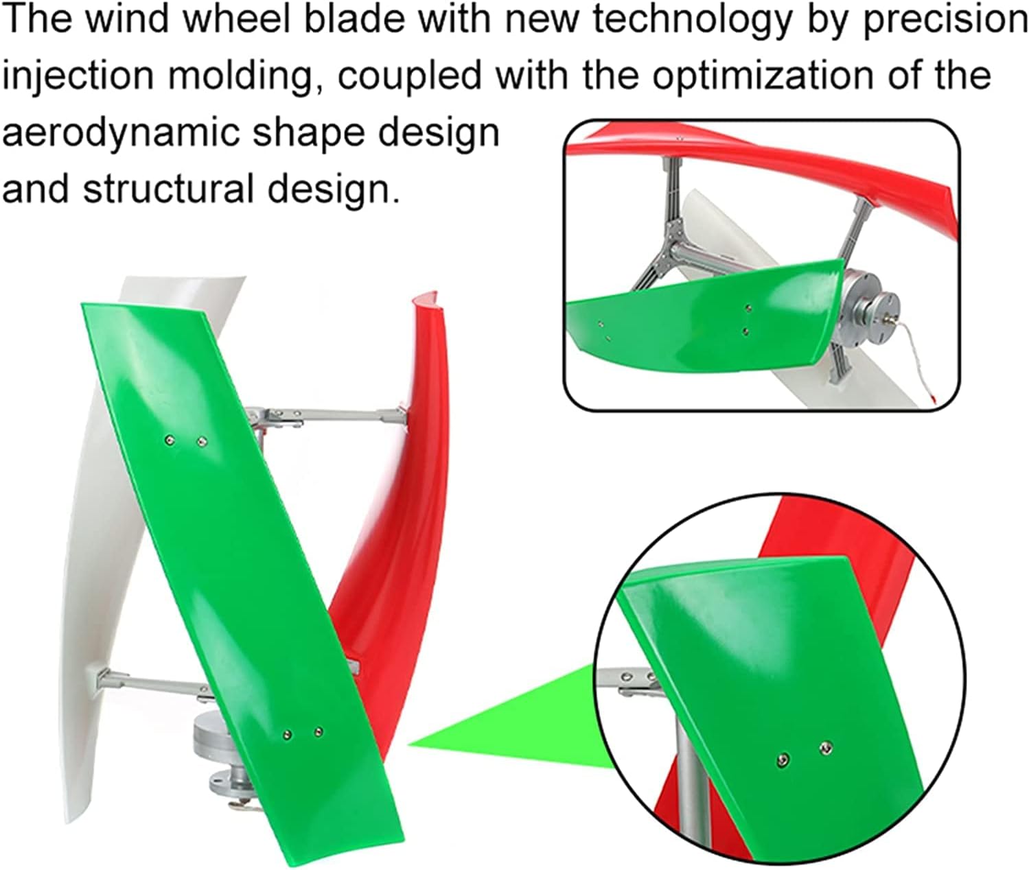 12000W Vertical Axis Permanent Magnetic Floating Turbine with Controller, 12V 24V 48V 96V 120V 220V Home Windmill Low Wind Turbine for Home Or Camping