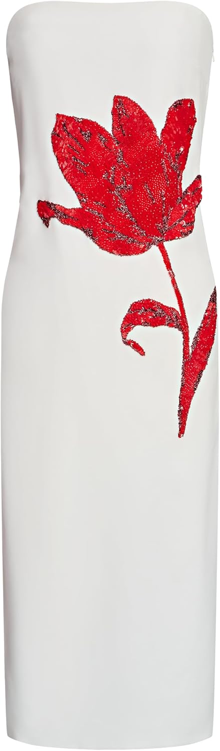 H HALSTON Women's Sylvie Crepe Midi