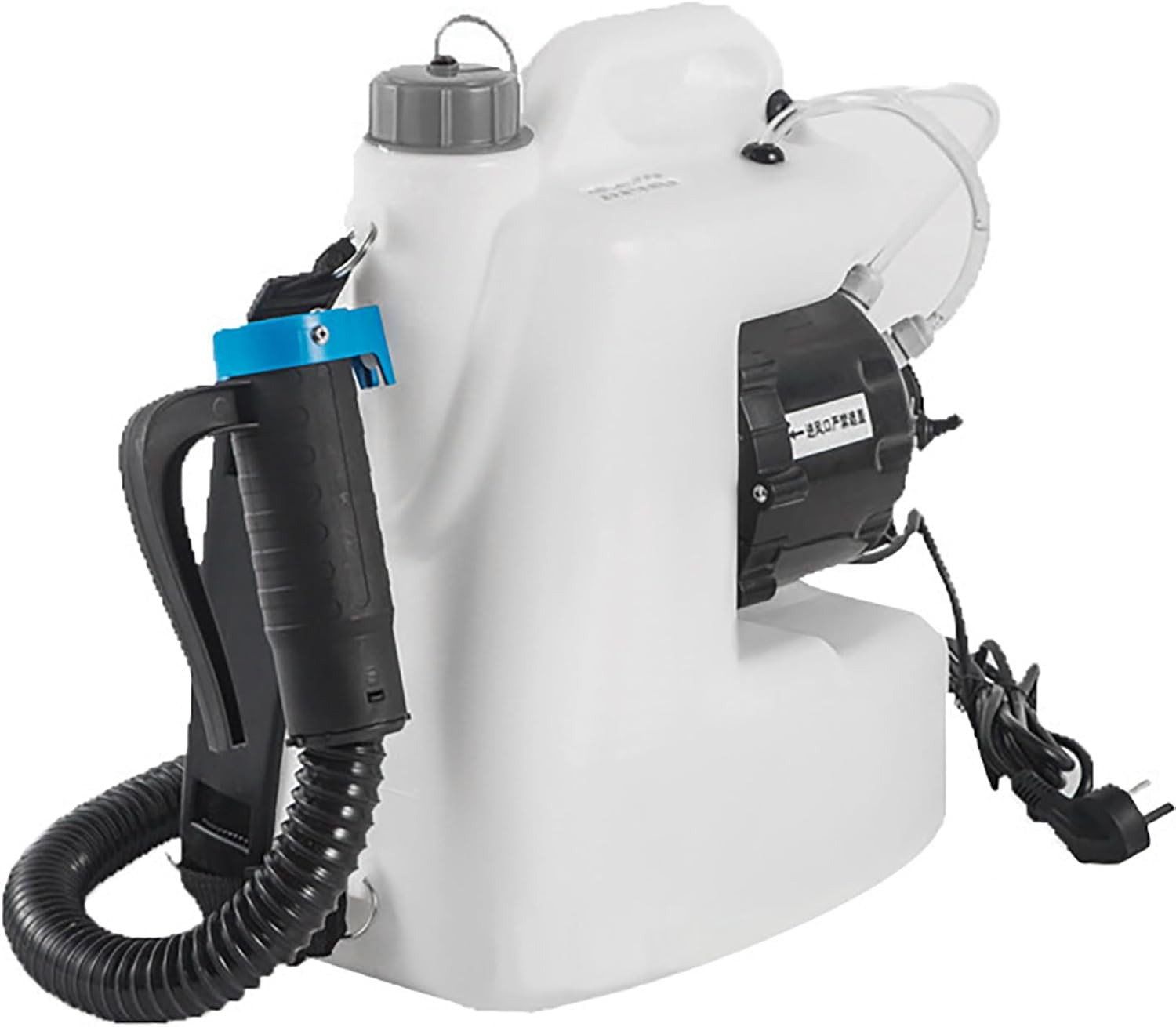 Electric ULV Fogger Machine with 10/12/16L Tank, Commercial Sprayer Portable Backpack Fogger Machine with Telescopic Hose for Large Area Coverage, Atomization Volume 450ml/min 16L