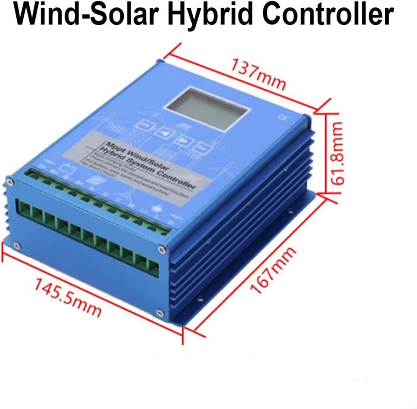 12v,12V 24V 48V MPPT Wind Solar Hybrid Controller, Professional Charge Regulator for Versatile Wind Turbine & Solar Panel Hybrid Configurations 4000W-12V
