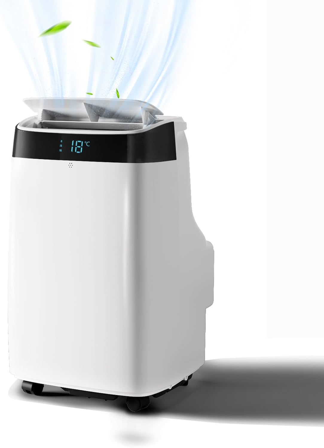 GarveeHome Portable Air Conditioner with Remote Control, 10000 BTU, 3 in-1 Quiet AC Unit, 3 Speeds, 24H Timer, Cools Room up to 450 Sq. ft, Multi-Function Modes, Smart Control Panel