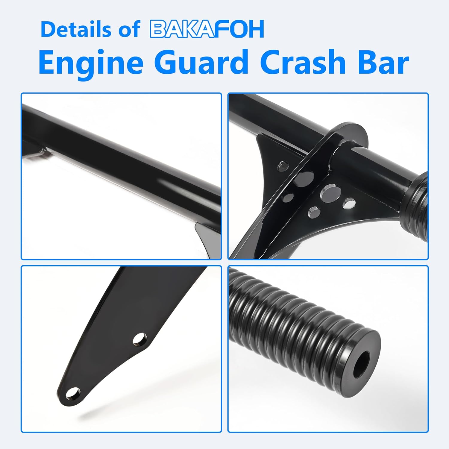 Accessories FOR 2025 Scouts Models,Engine Guard Crash Bars Tip-Over Falling Protectors Rider Highway Foot Rests for Indian Scout Bobber 2025 (Glossy Black Style)