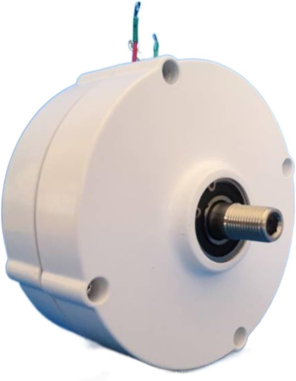 Wind Turbine Generator, 100W 200W 300W 12V/24V Low Speed Permanent Magnet Generator Household Motor DIY Horizontal Wind Turbine Generator for Marine, RV, Home(Without Base,24V_200W)