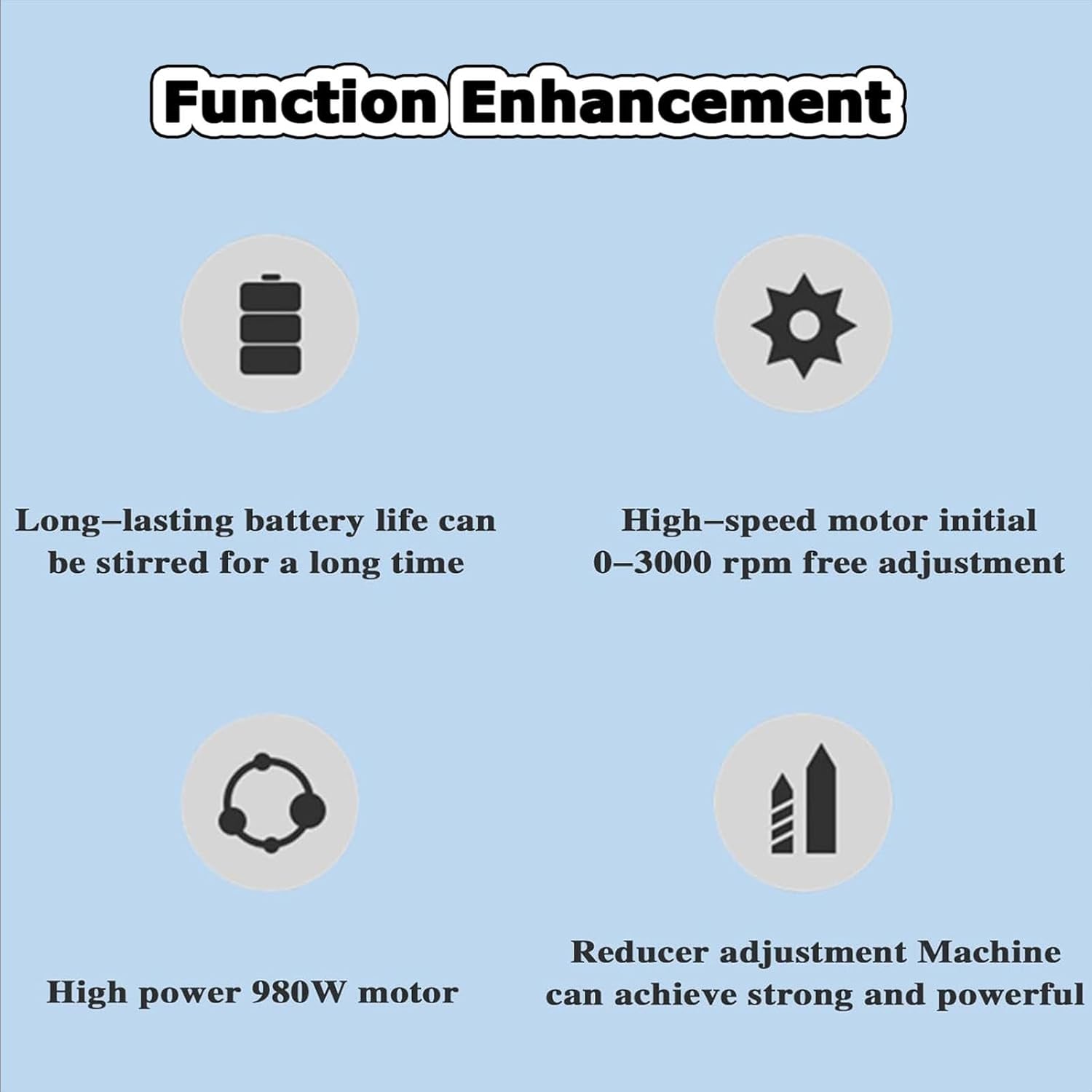Commercial Barrel Drum Stirrer, IBC Paint Stirring Machine, 980W Electric Tank Mixer Machine with Support Hanger, Paint Mixing Equipment for Ink Dissolver Agitator