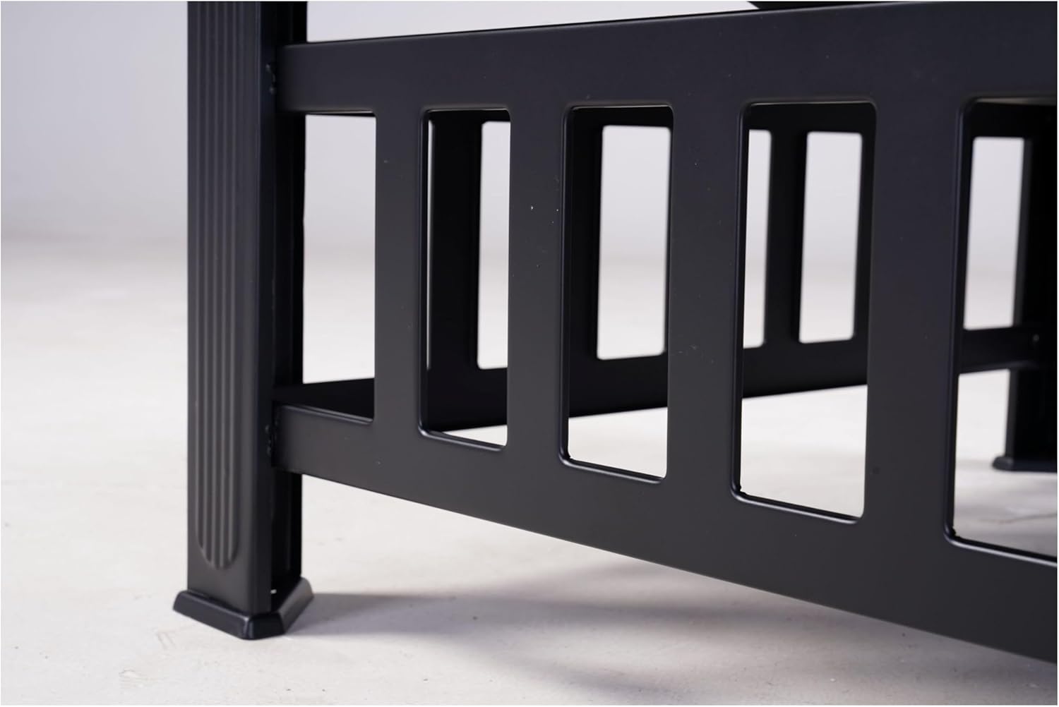 Outdoor Fire Pit Table 32 Inch, Square Backyard Patio Firepit Table, Black Steel Construction with Protective Cover, Multi-Functional BBQ Grill and Ice Bucket, Ideal for 4-8 People