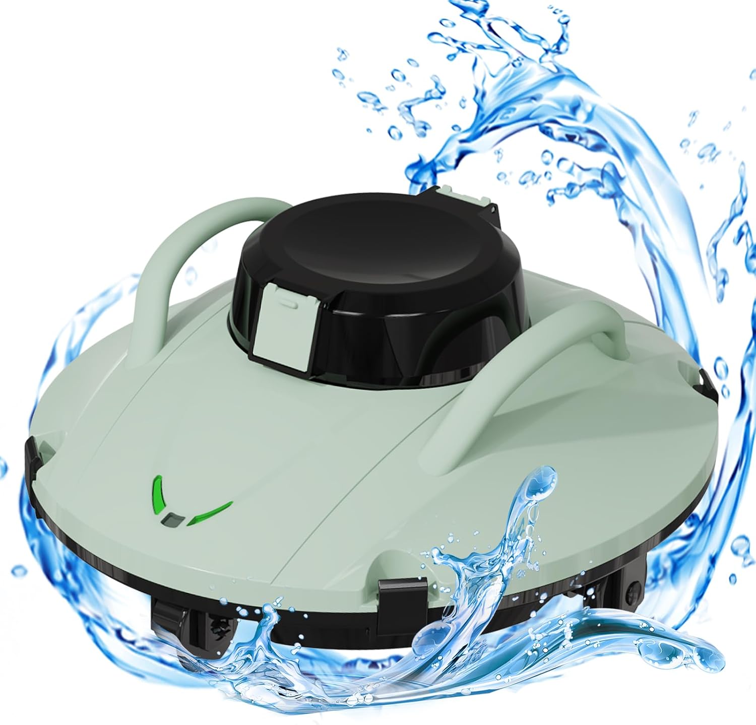 Pool Cleaner Robot, Pool Robot Vacuum, Pool Vacuum Robot, Robot Pool Cleaner, Robot Pool Cleaner, Pool Vacuum Cleaner, Pool Cleaning Equipment for Swimming Spa Landscape Pool Hot Spring Bath (Green)