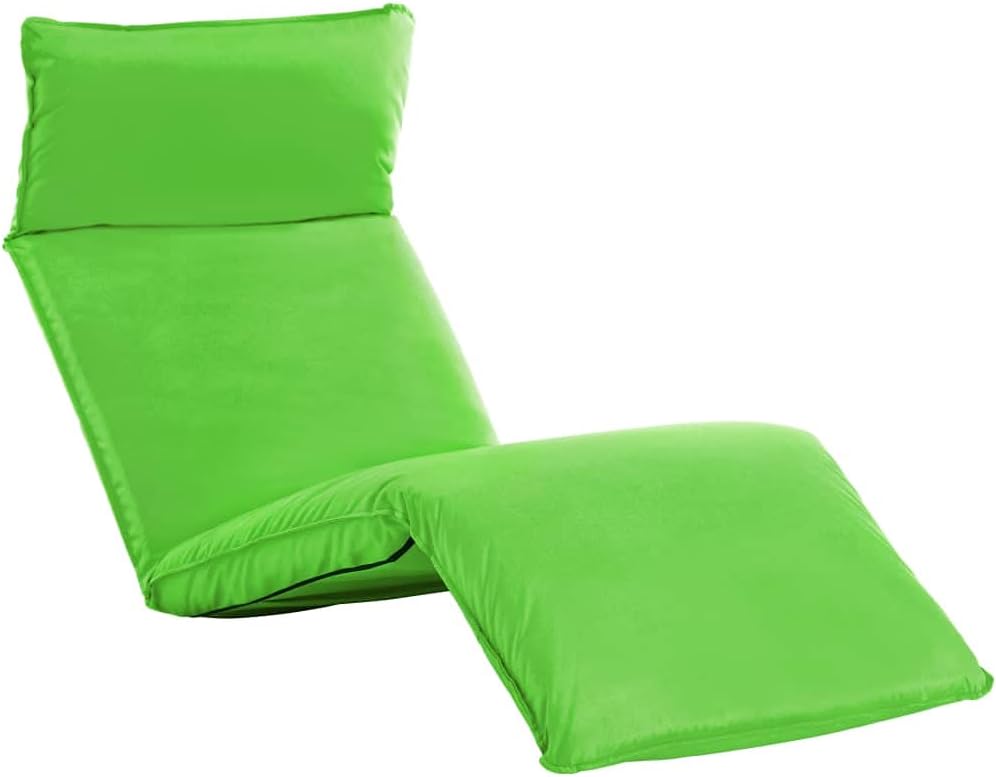 Patio Lounges Foldable Sunlounger Oxford Fabric Green