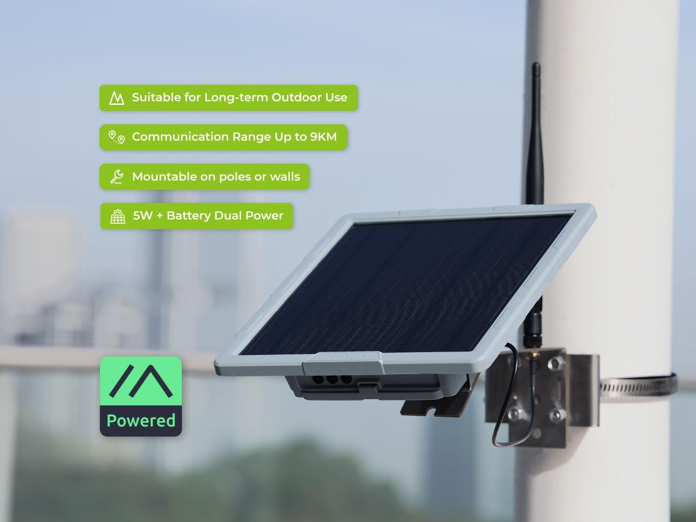 SenseCAP Solar Node P1-Pro – Solar Powered LoRa Meshtastic Node, Outdoor Long Range Wireless Communication & GPS Tracking Device