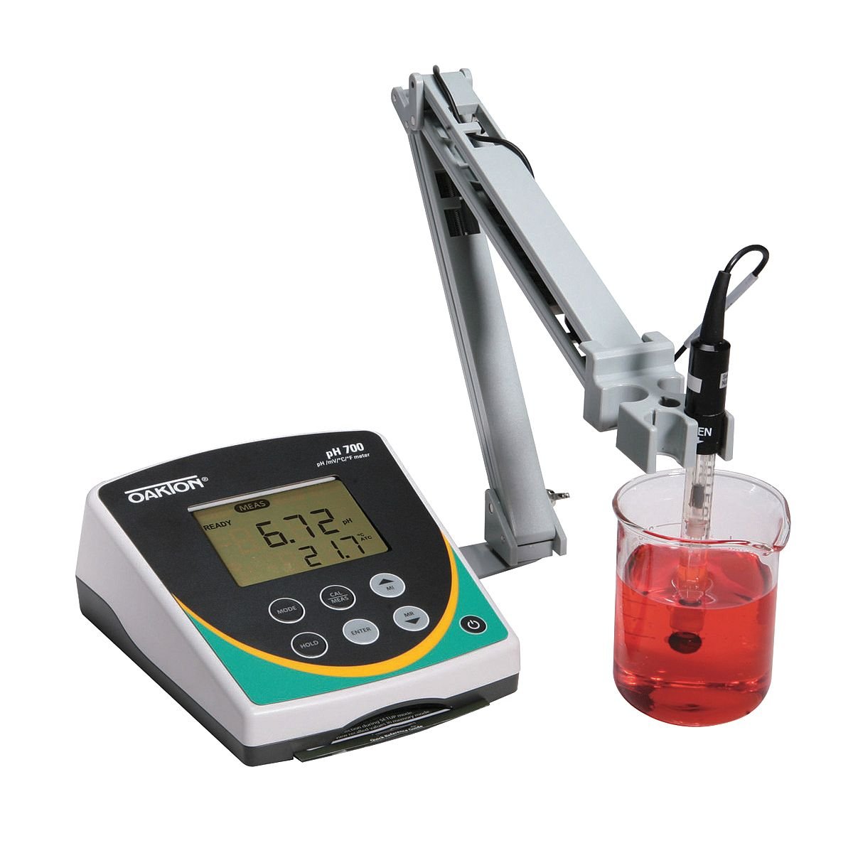 Oakton WD-35419-12 Instruments Series pH 700 Benchtop Meter with Probe Stand, 110/220 VAC