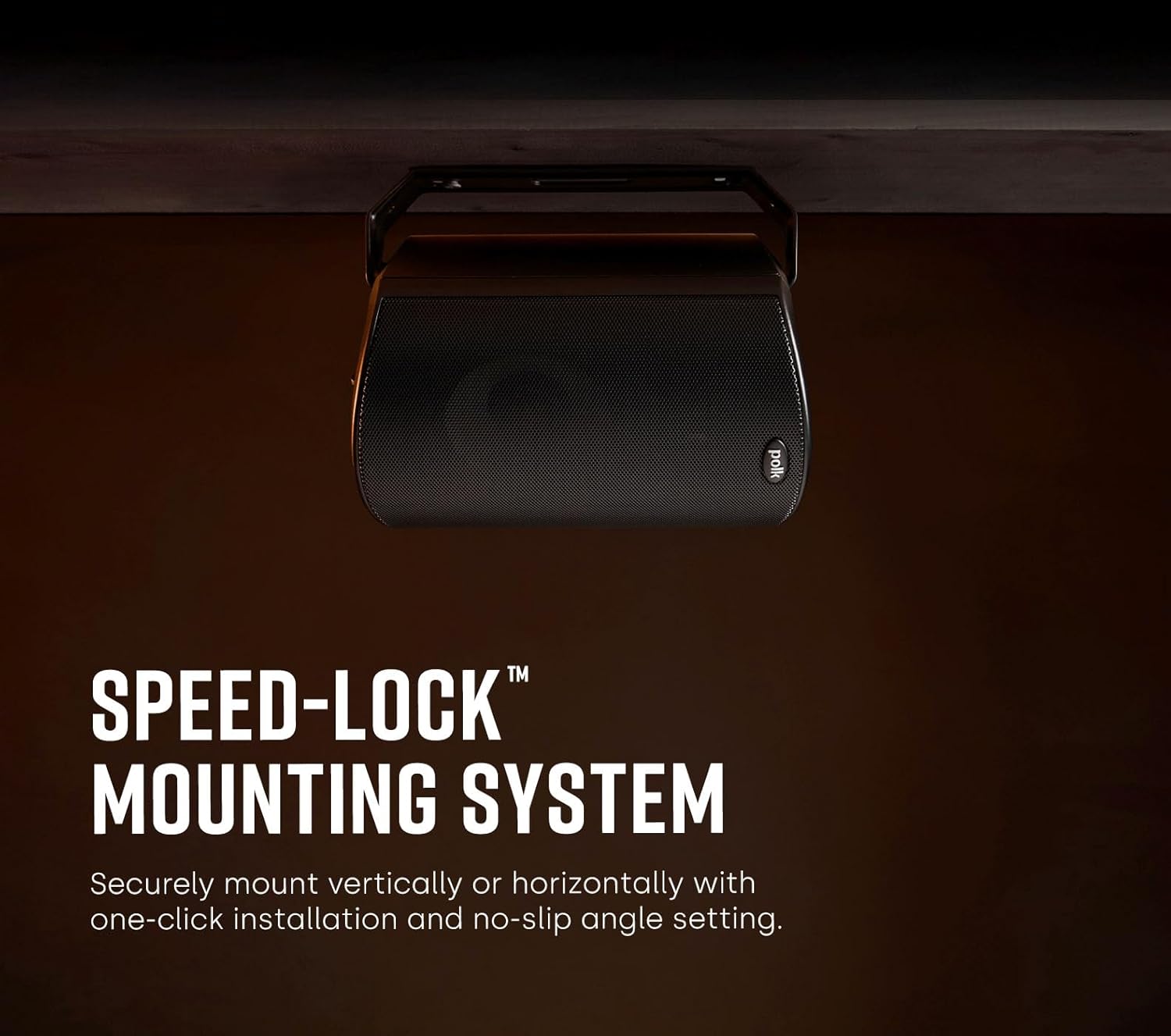 Polk Audio Atrium 4 Weatherproof Outdoor Speakers with Powerful Bass (Pair, Black), All-Weather Durability, Broad Sound Coverage, Speed-Lock Mounting System