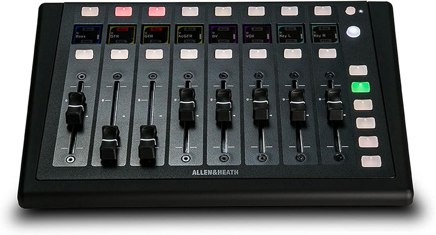 Allen & Heath AH-IP-8 OLED 8 Knob Remote Controller