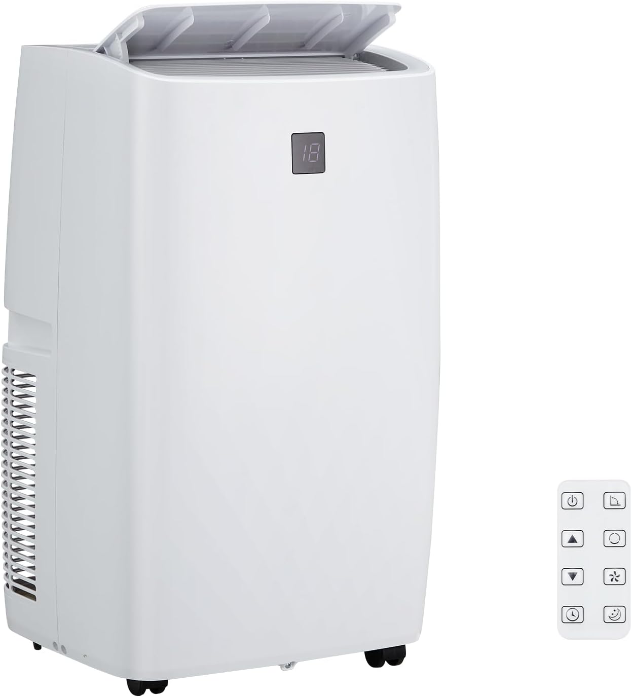Portable Air Conditioners, 14000 BTU Portable AC, Cools up to 750 Sq. Ft 3-in-1 Mobile AC for Room with Dehumidifier Fan Sleep Mode, 24H Timer, Remote Control, and Window Installation Kit Included