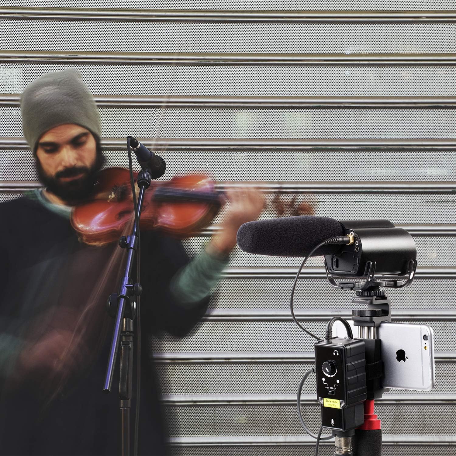 Microphone Preamp Compatible with IOS Devices Livestream, Saramonic XLR Lghtning Mic & Guitar Interface Compatible with iPhone 11 X 8 7 7s iPad iPod Touch Guitar Acoustic Devices Youtube Video