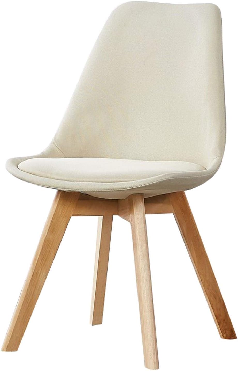 Modern Kitchen Dining Room Chairs Modern Design Dining Chair Home Dining Chair Back Chair Bedroom Computer Chair Writing Desk Chair Office Chair (Color : Beige)