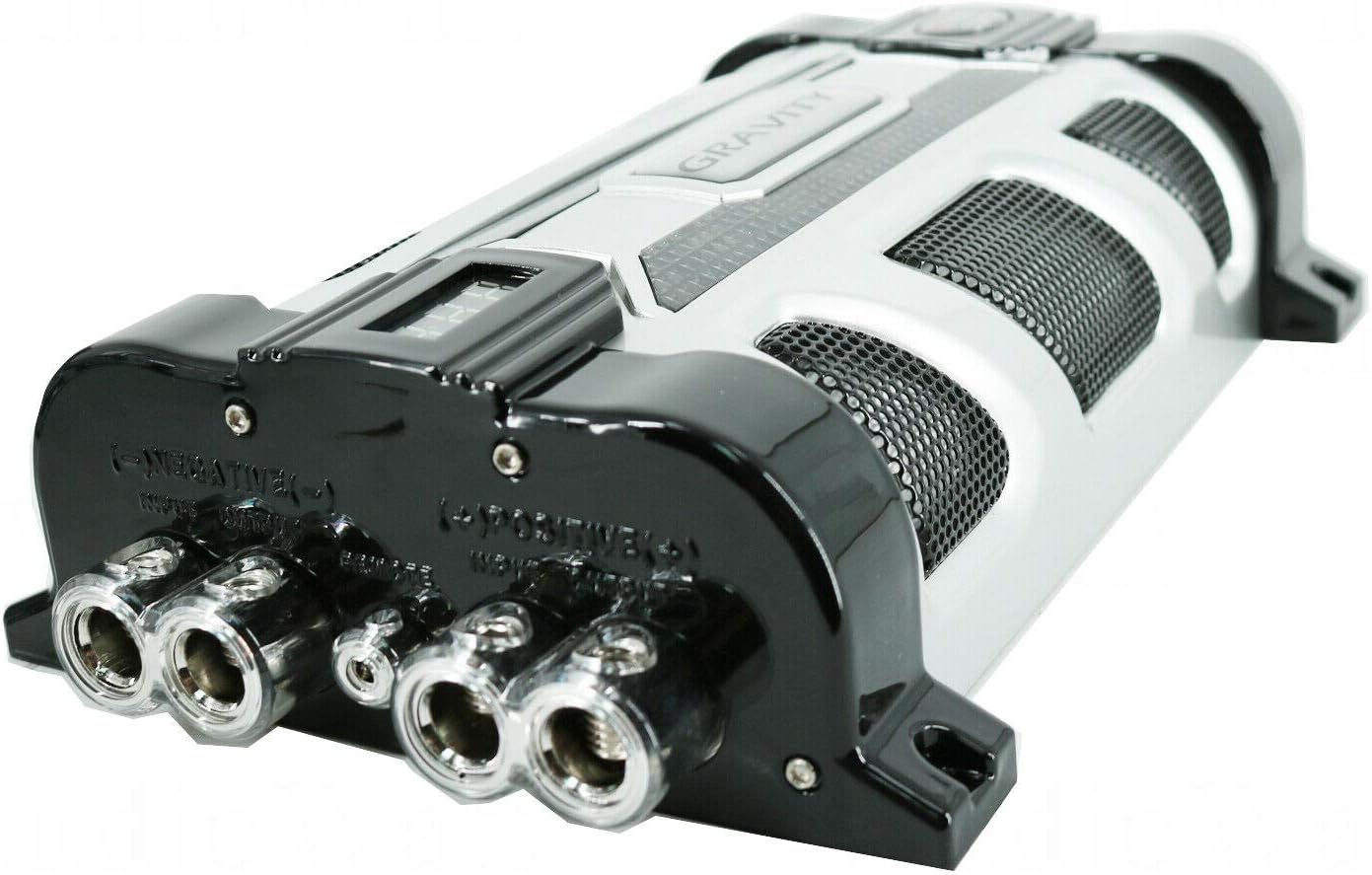 Gravity GR-50PX Car Audio Mobile Battery Stiffening Portable Power 50.0 Farad Capacitor and Completed 5000 Watts Amplifier Installation Wiring kit 0 Gauge BGC0XLB