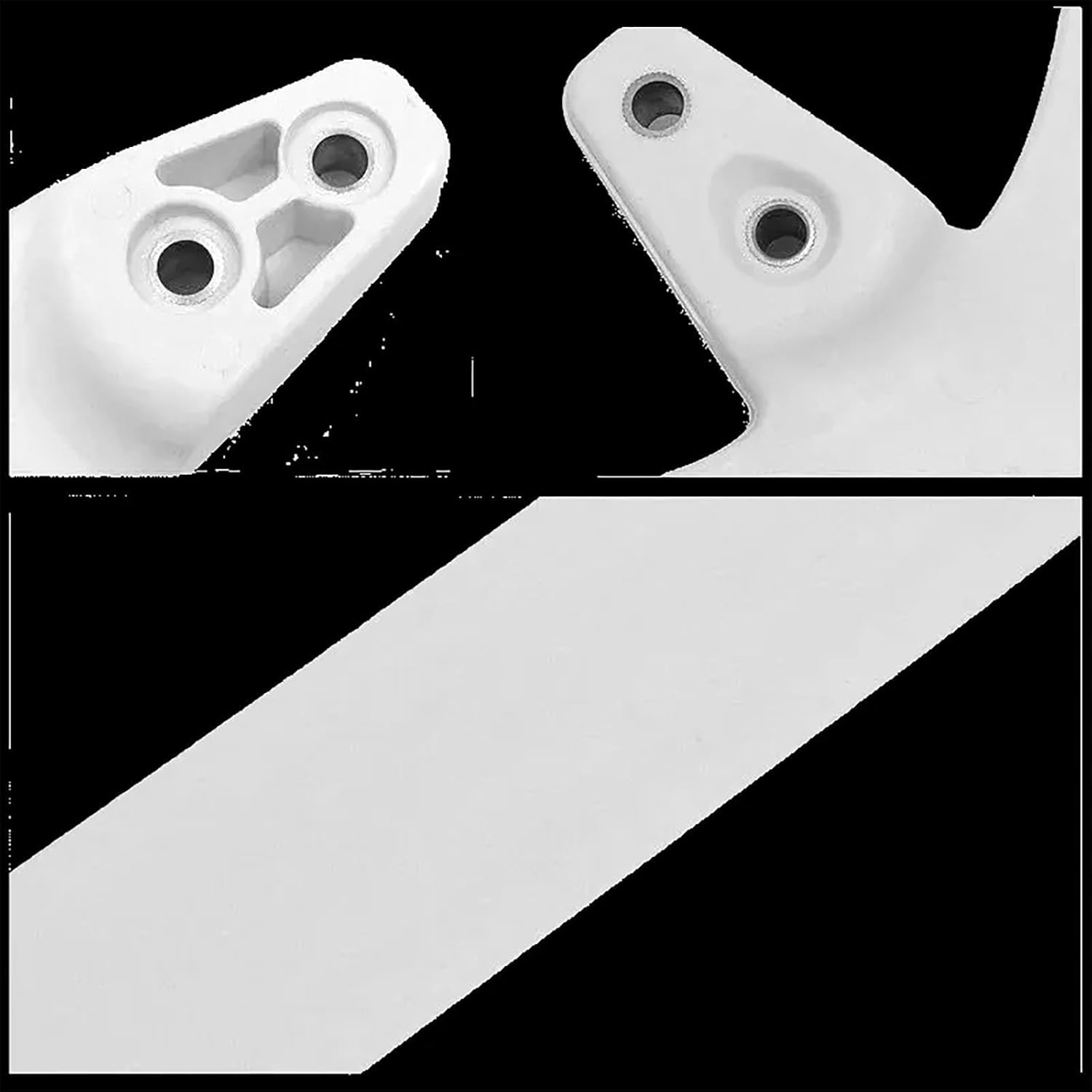 Wind Turbine Fittings - 530/550/580/600/630/650/750/800mm Horizontal Axis White Replacement Blades for Wind Generator(750mm)