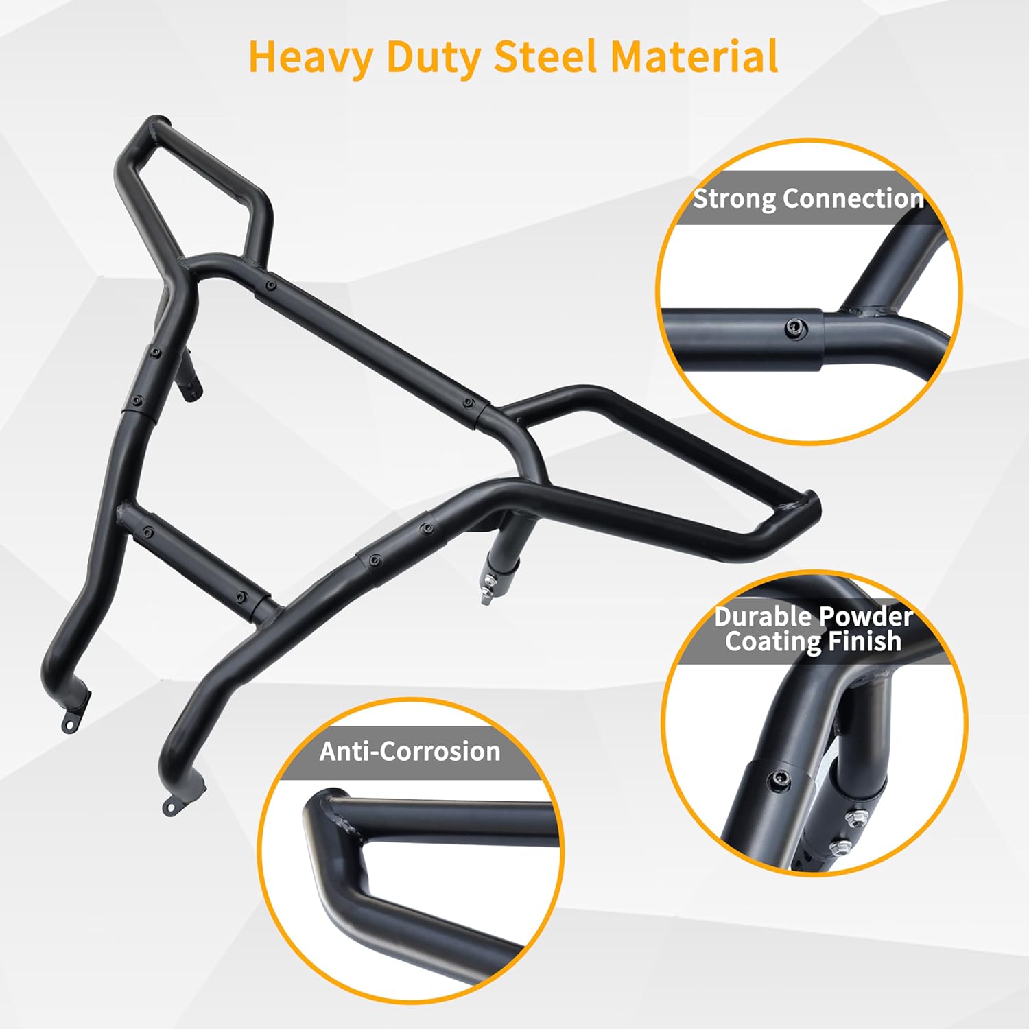 Rear Bumper for Polaris RZR XP/XP 4 1000 24-25, High Coverage Rear Bumper Heavy Duty Brush Guard for Polaris RZR XP/XP 4 1000 Ultimate Sport Premium 2024-2025 Accessories (Replace #2884514)