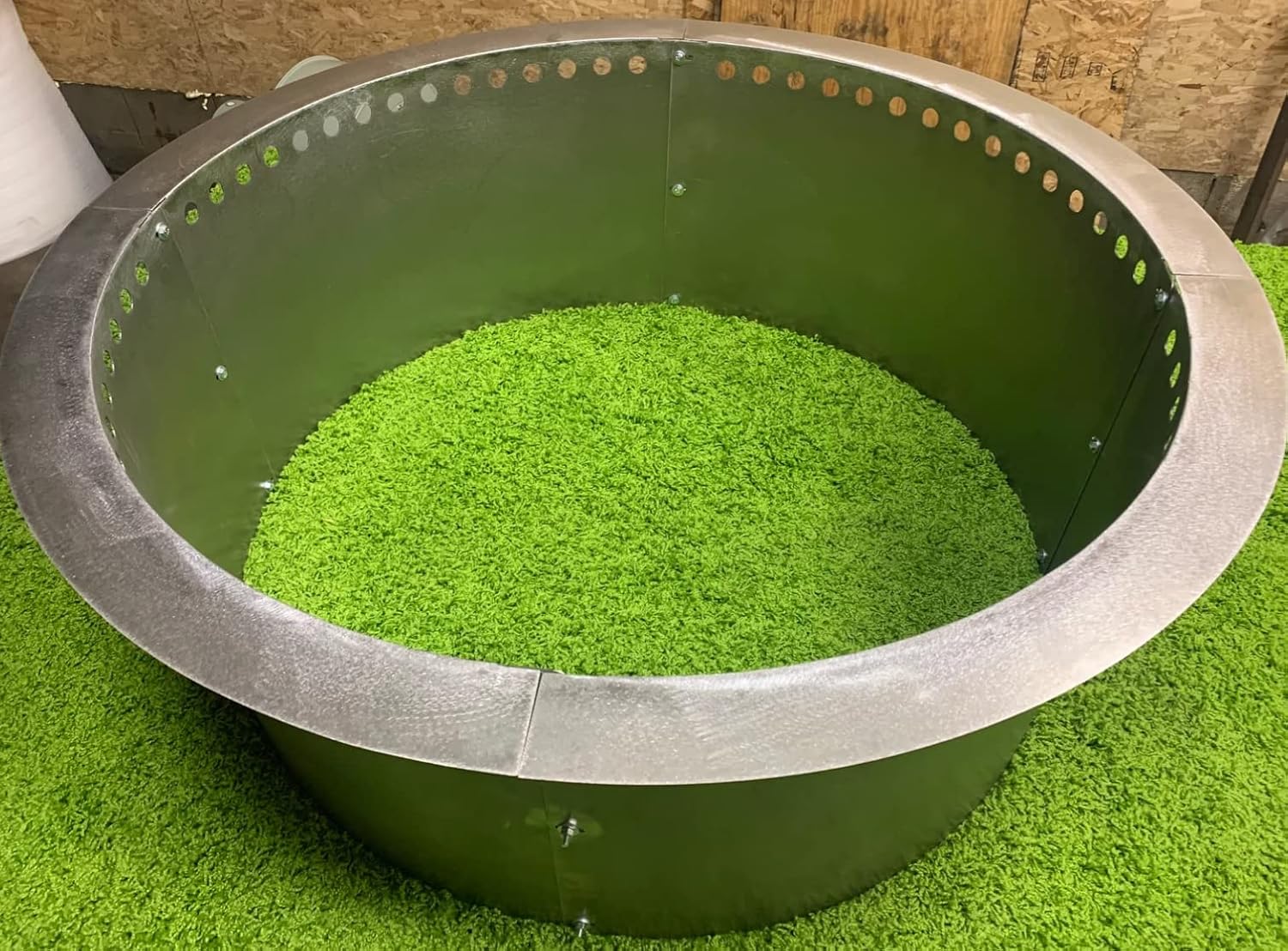 3″ Lip SMOKELESS Metal FIRE Pit Ring or a Fire Pit Liner-Insert (60 inches)