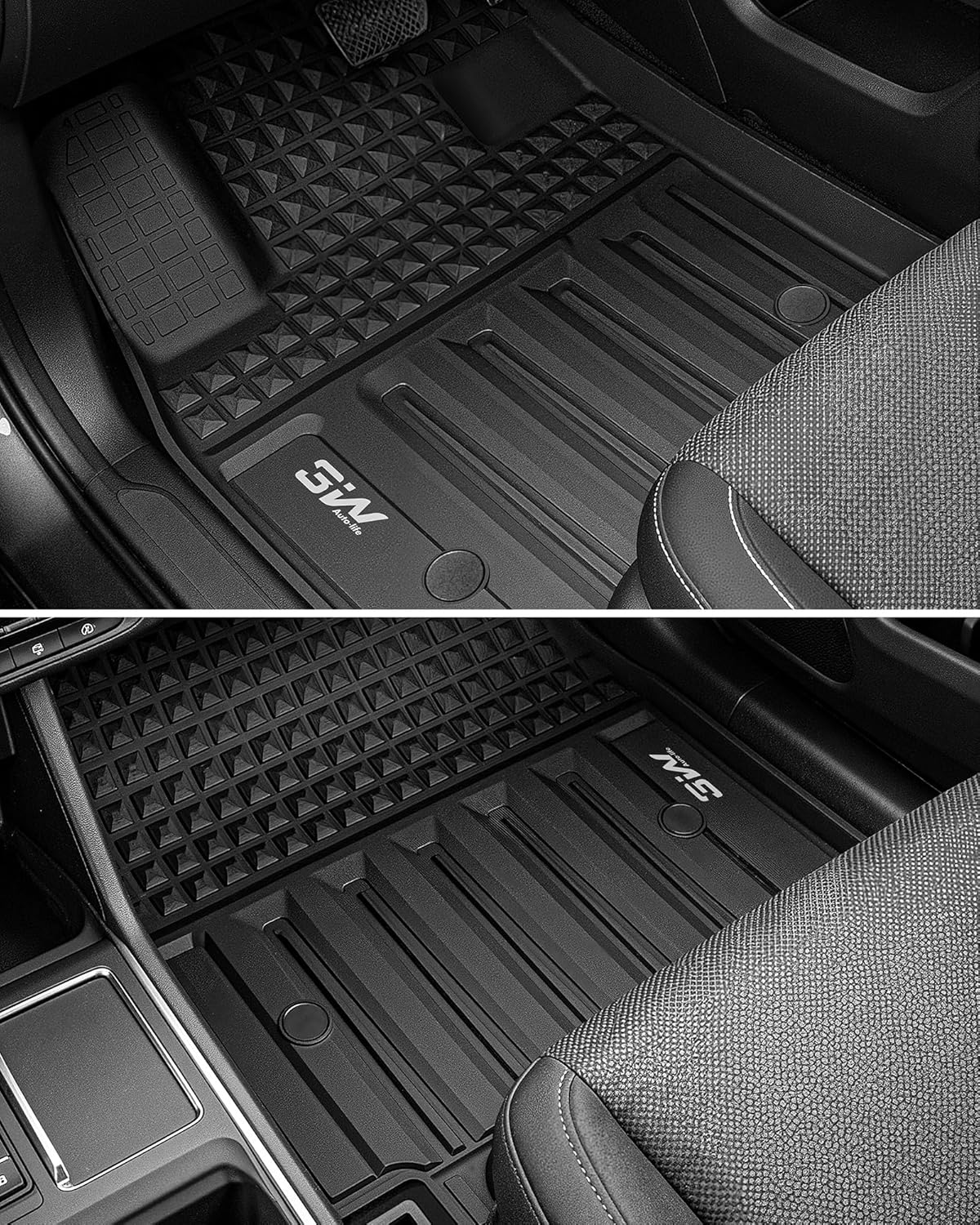 Floor Mats for Honda Prologue/Chevrolet Blazer EV 2026-2024 & Cadillac Lyriq 2026-2023 All Weather TPE Custom Fit Floor Liners Cover Protector for Honda Prologue Accessories, Black