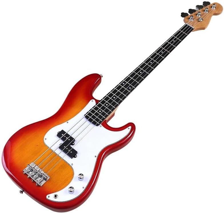 5-String Electric Bass Guitar, 43-Inch Full Size,Canada Maple Neck, 21-Fret Technical Wood Fretboard