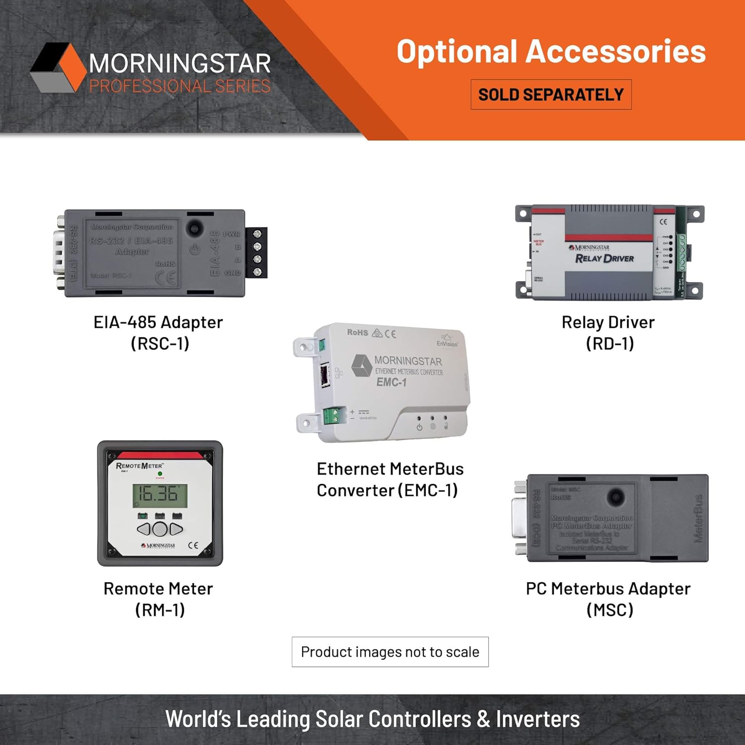 Morningstar SureSine Classic 300W Pure Sine Wave Inverter (SI-300-220V) - DC to AC Converter, 12VDC, 220VAC, 50Hz - for Residential, Mobile, and Industrial Solar/Non-Solar Systems