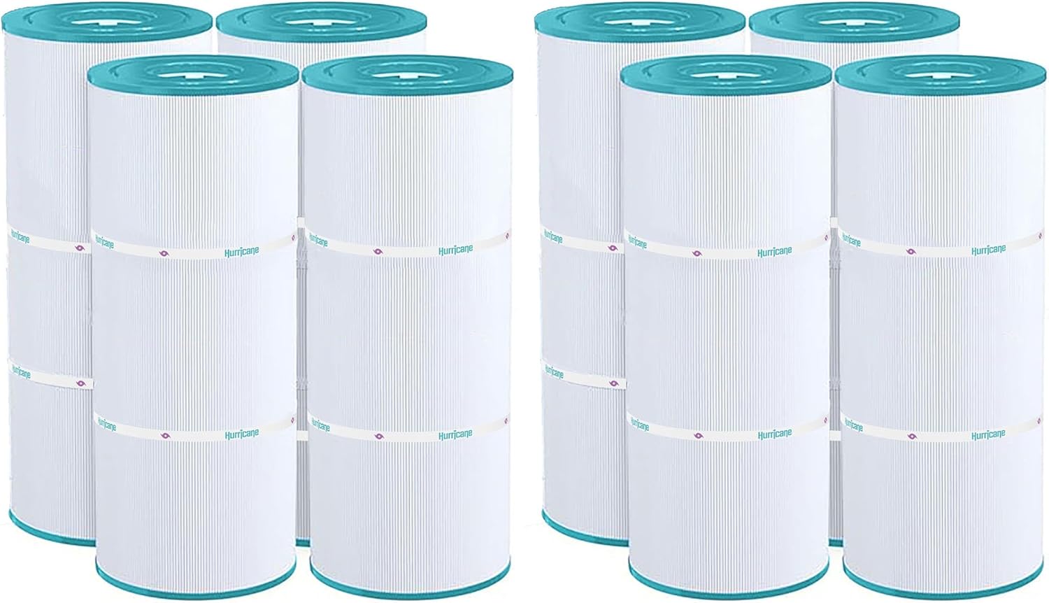 Hurricane Filters 8 Pack HF56SV-04 Advanced Pool Filter Cartridge - Replacement for PA56L, Hayward SwimClearC2030, CX481XREPAK4
