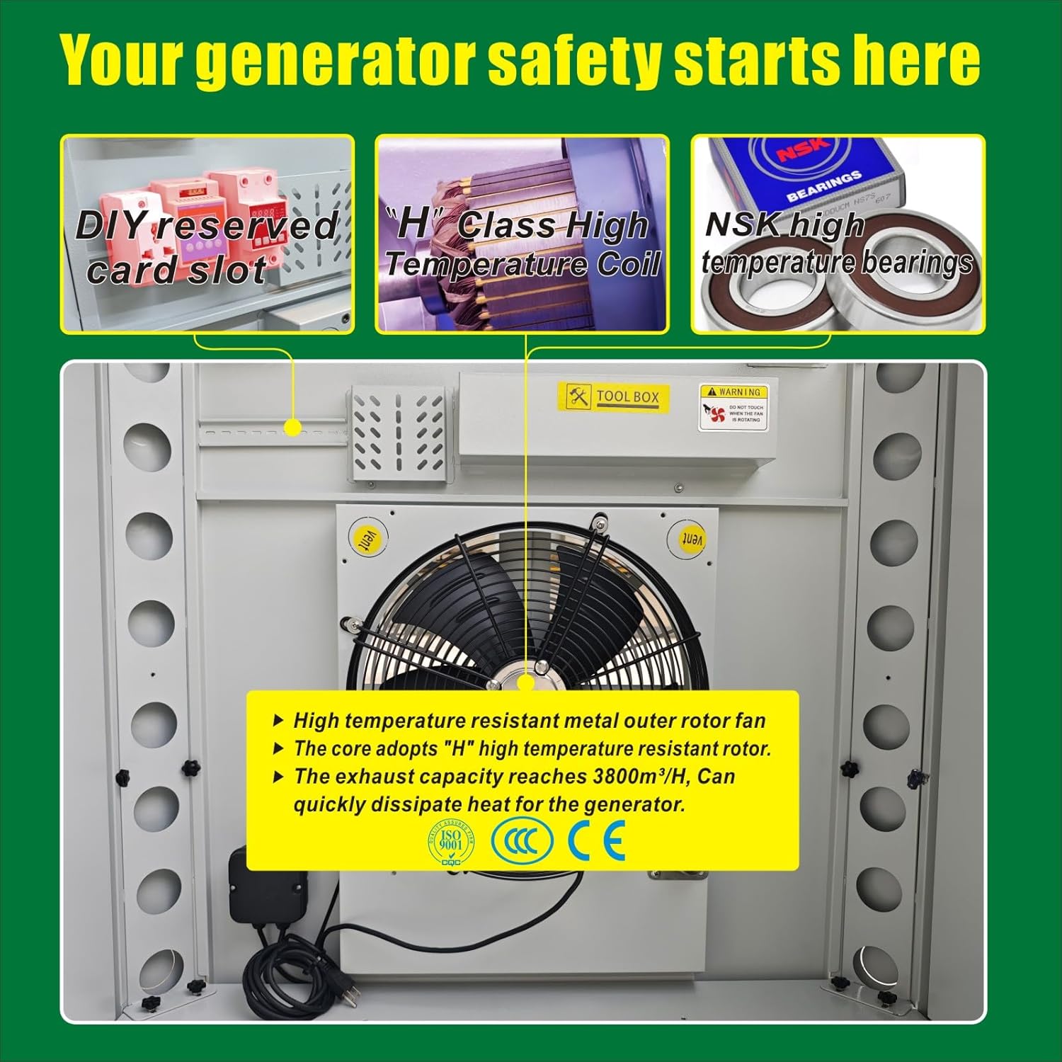 Generator Box, Generator Quiet Box Interior Space: 39.4