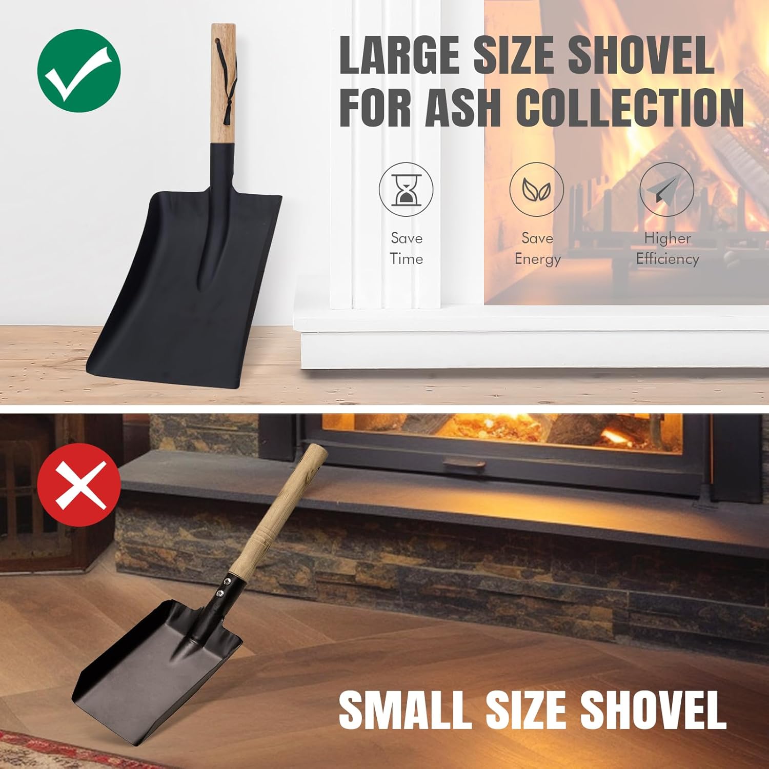 Stainless Fire Pit and Ash Shovel/Brush Set
