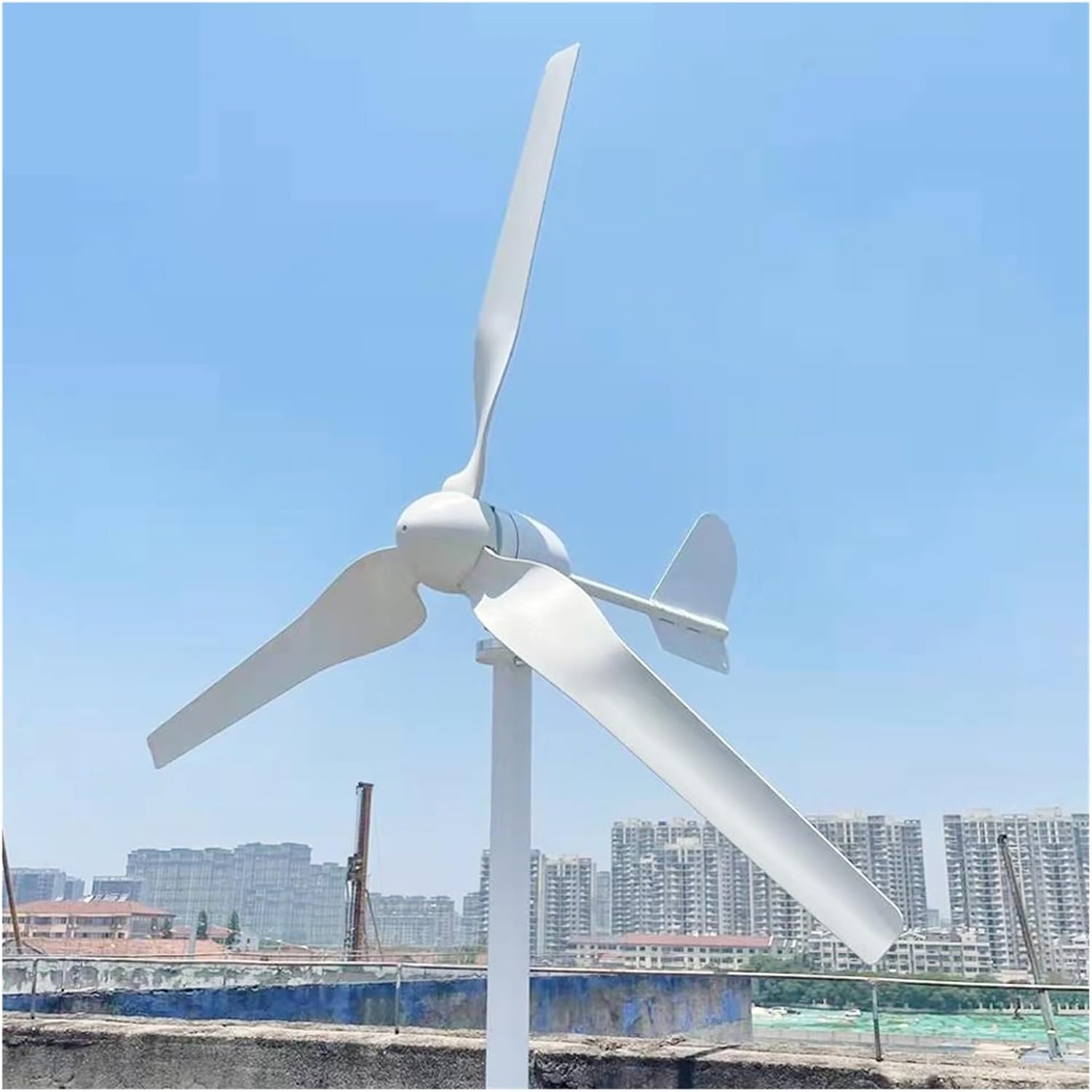 Wind Turbine Generators Kit 20KW 12V 24V 48V Horizontal Wind Turbine Generator 20000W Windmill with MPPT Charge Controller for Home Mountain Low Starting Speed for Home(12V_20KW)
