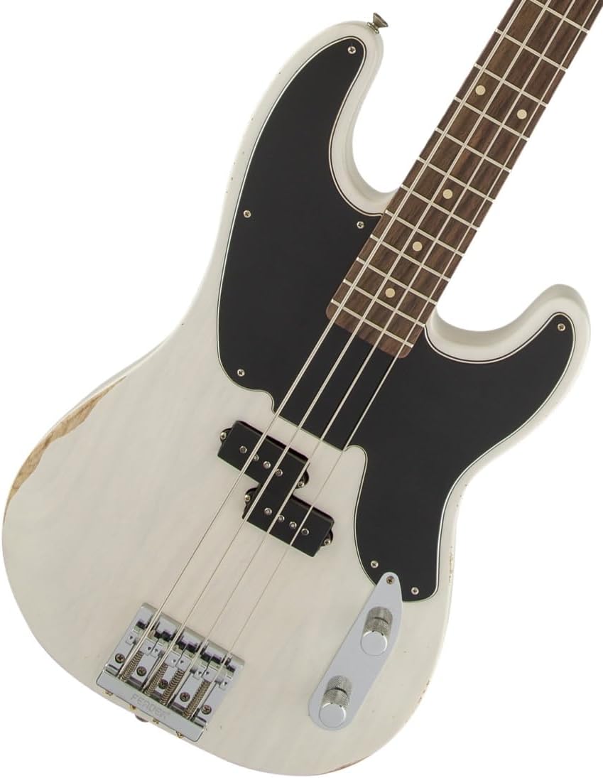 Fender 138410701 Mike Dirnt Roadworn Precision Bass, RW, White Blonde