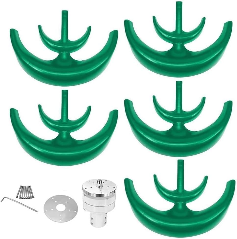 600W Vertical Axis Wind Turbine Generator Kit 12V/24V/48V Wind Turbine Power System 5 Blades Wind Generator for Home use or Industrial Energy Supply