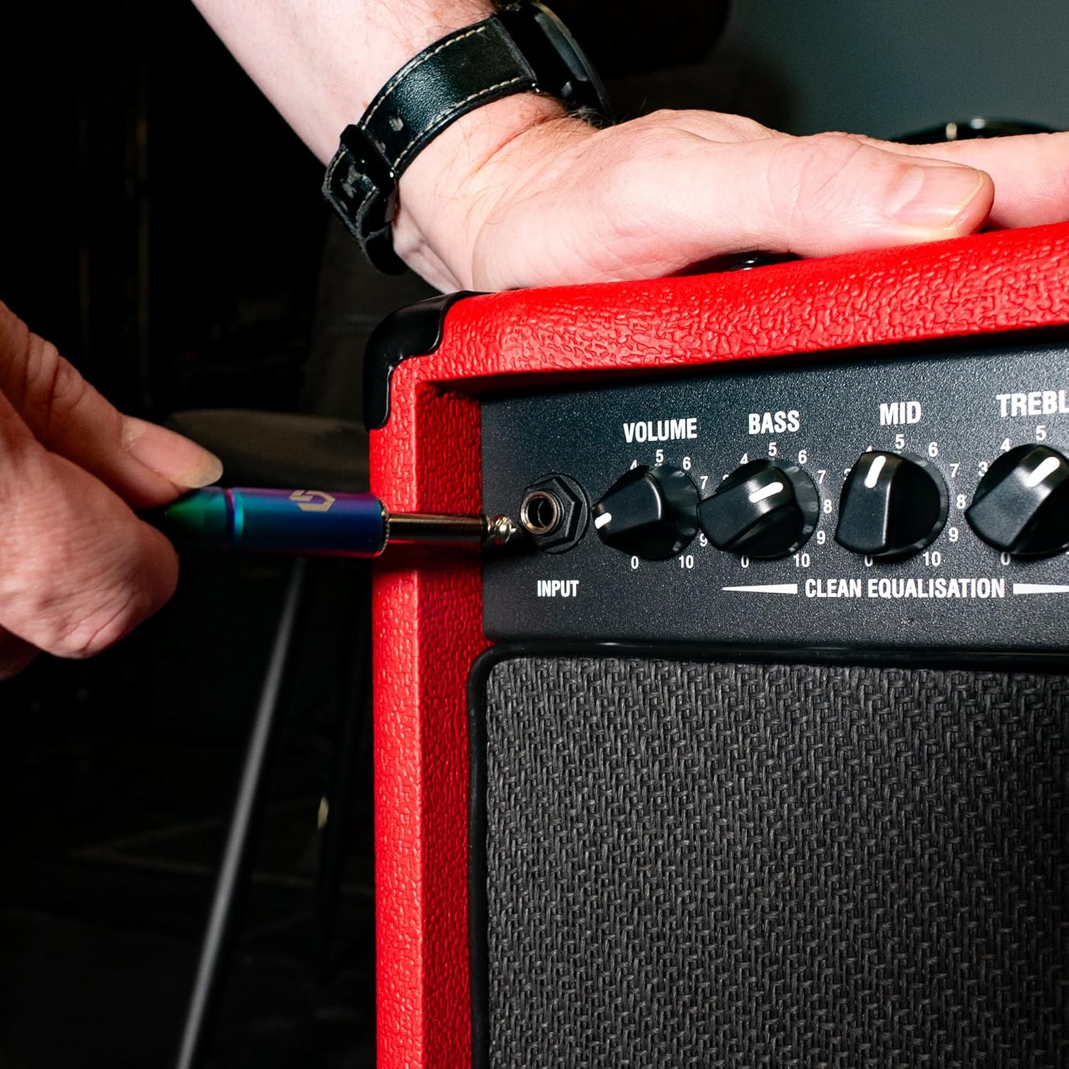 Laney LX65R-Red Guitar Combo 65W 12 Inch Woofer Reverb, Red