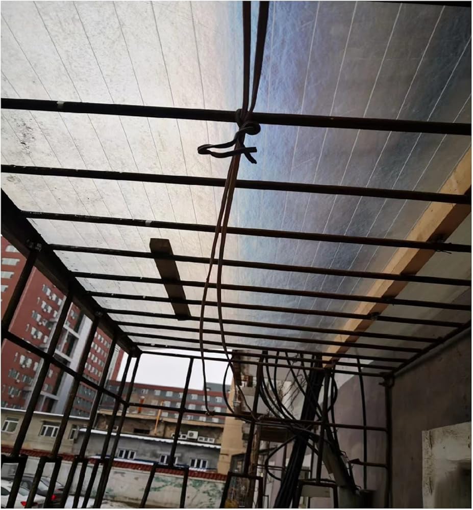 Clear Acrylic Plastic Sheet Polycarbonate Panel for Walk-in Garden Green House, Strong Impact and Shatterproof, All-Weather Outdoor Greenhouse Covering - 1 Pack ( Color : Clear-1mm , Size : 0.6x5m )