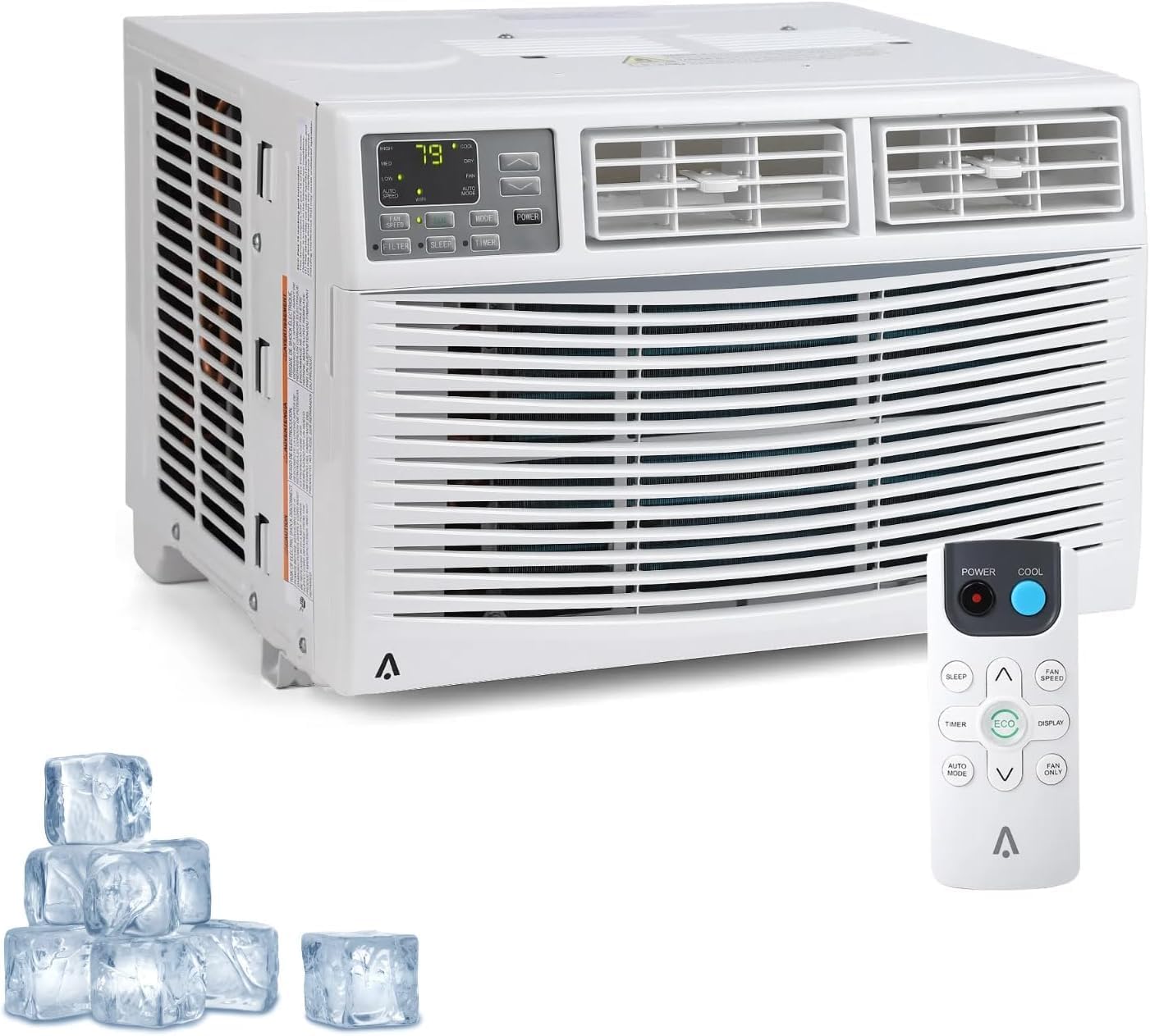 Window Air Conditioner, 12000BTU air conditioner for 550 Sq. Ft, Dehumidifying & Fan, Quiet Operation and Easy Installation, Remote Control for Home & Office