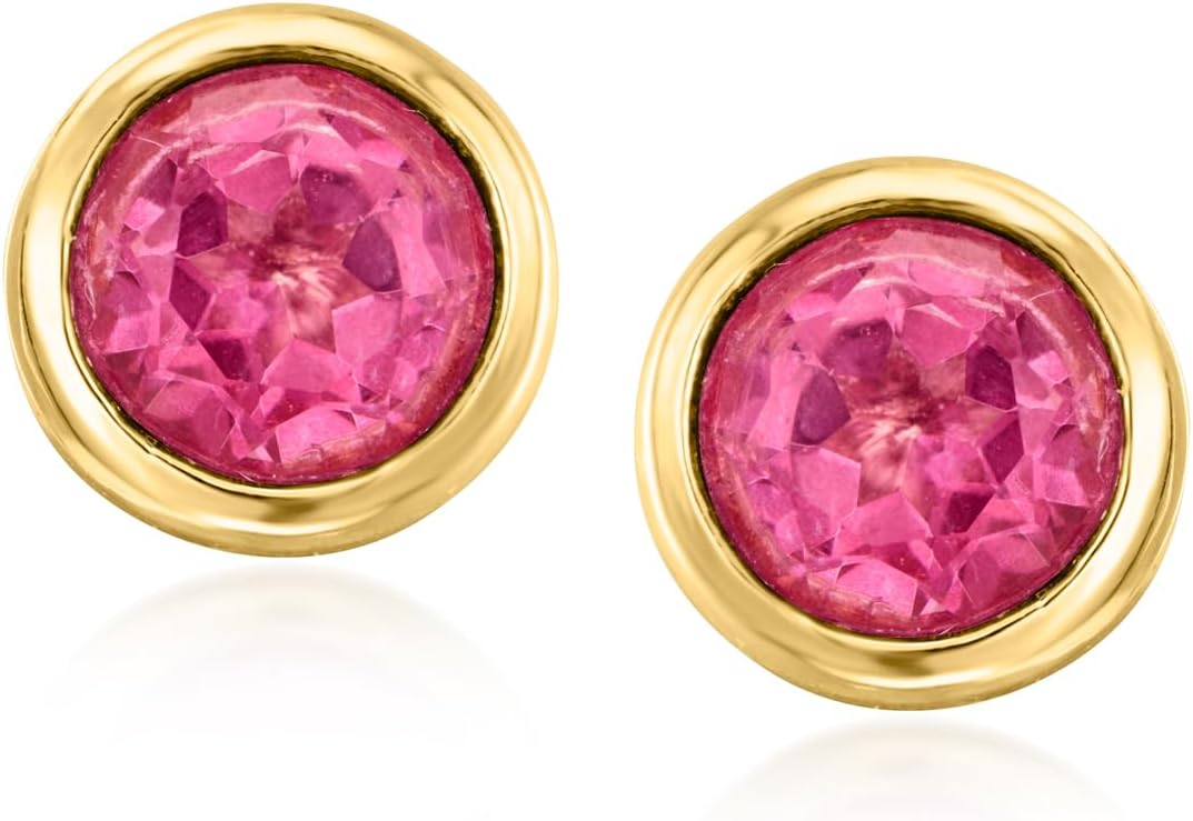 Ross-Simons 1.40 ct. t.w. Pink and White Topaz Jewelry Set With Multicolored Enamel: 3 Pairs Of Accessory Earrings in 18kt Gold Over Sterling