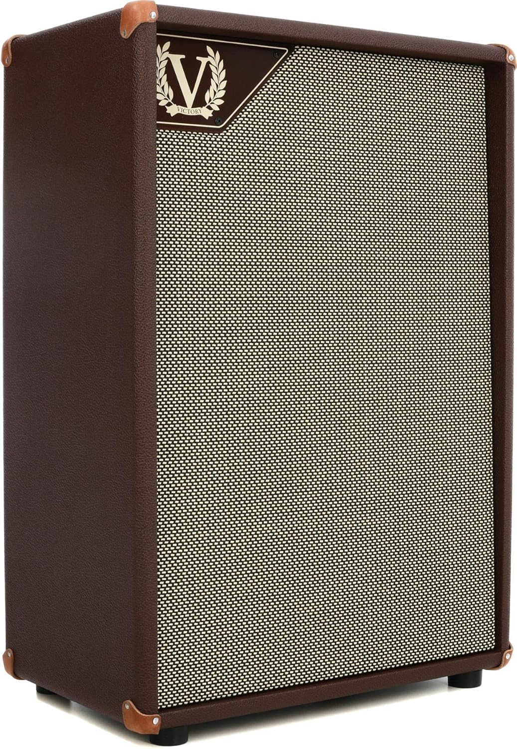 Victory Amplification V212-VB-Gold 100-watt 2 x 12-inch Vertical Extension Speaker Cabinet - Brown