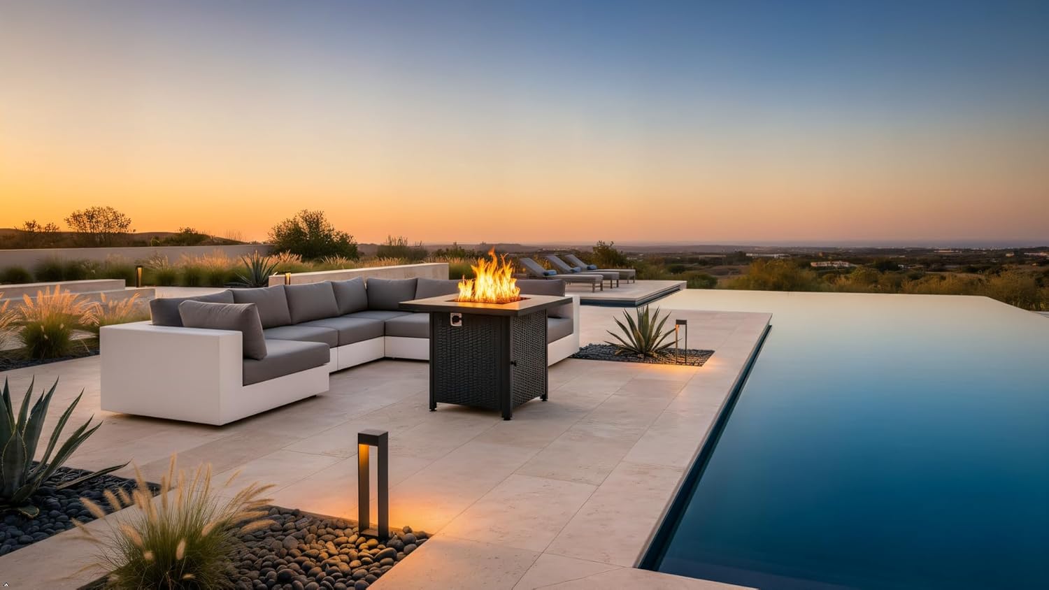 BTExpert 28 Inch Propane Fire Pit Table, 50,000 BTU CSA-Listed Outdoor Gas Fire Pit Table Steel Fire Pit with Lid, 2-in-1 Table for Patio, Deck, Garden, or Backyard Gatherings with Lava Rocks, Black