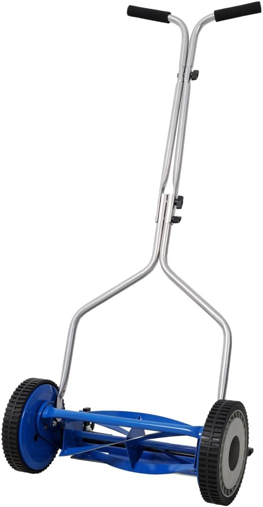 Push Lawn Mower, Manual Reel Mower with 14