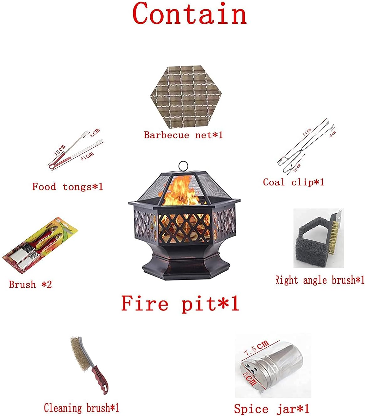 Wood Burning Fire Pit Concrete Round and Wood Burning Fire Pit Grill Firepit Bowl with Grill Grate