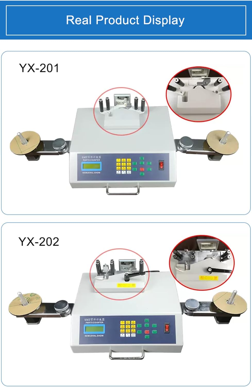 SMD Components Counter with Leak Detection YX-201 YX-202 for SMT Soldering Station Product Line