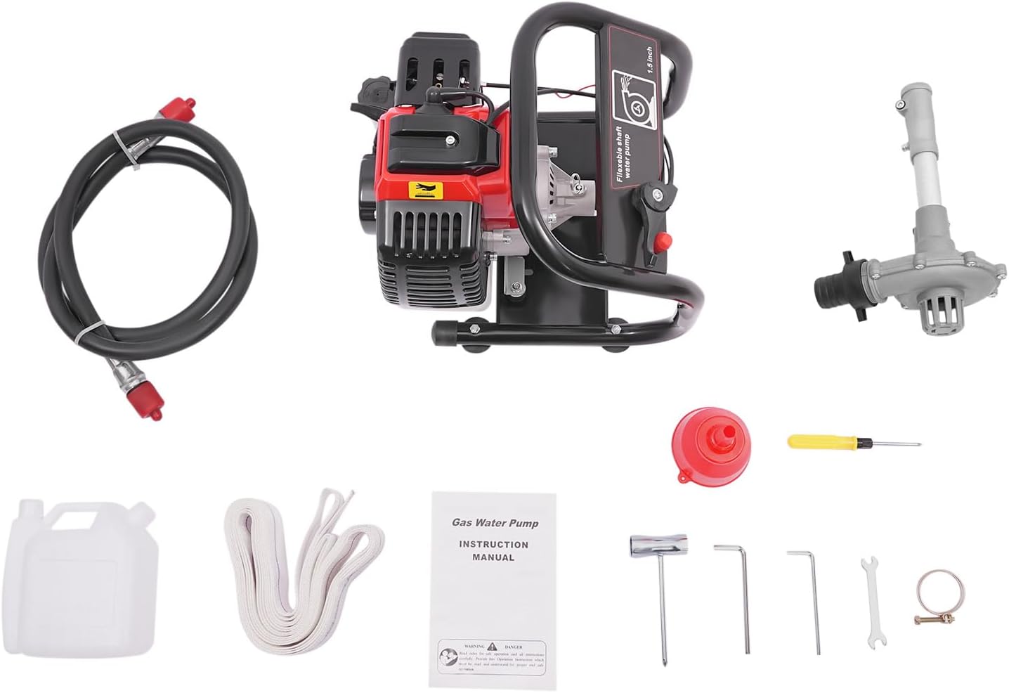 2 Stroke Portable Gasoline Water Pump 1.5