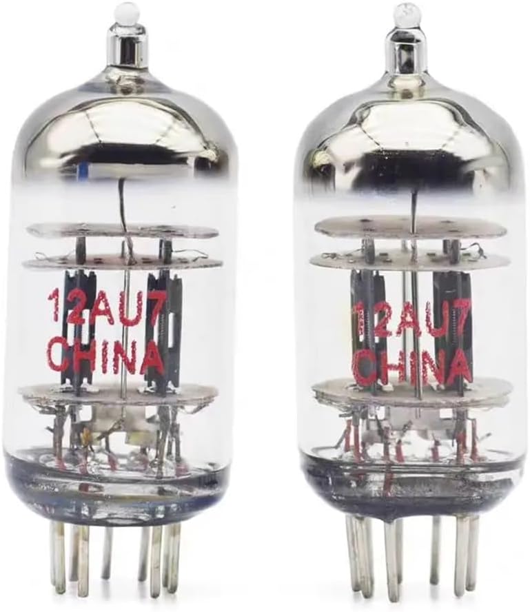 12AX7B 12AU7 Tube Replaces ECC83 7025 6N4 Tube Precision Matching Suitable for Audio Amplifier(12AU7 2PCS)