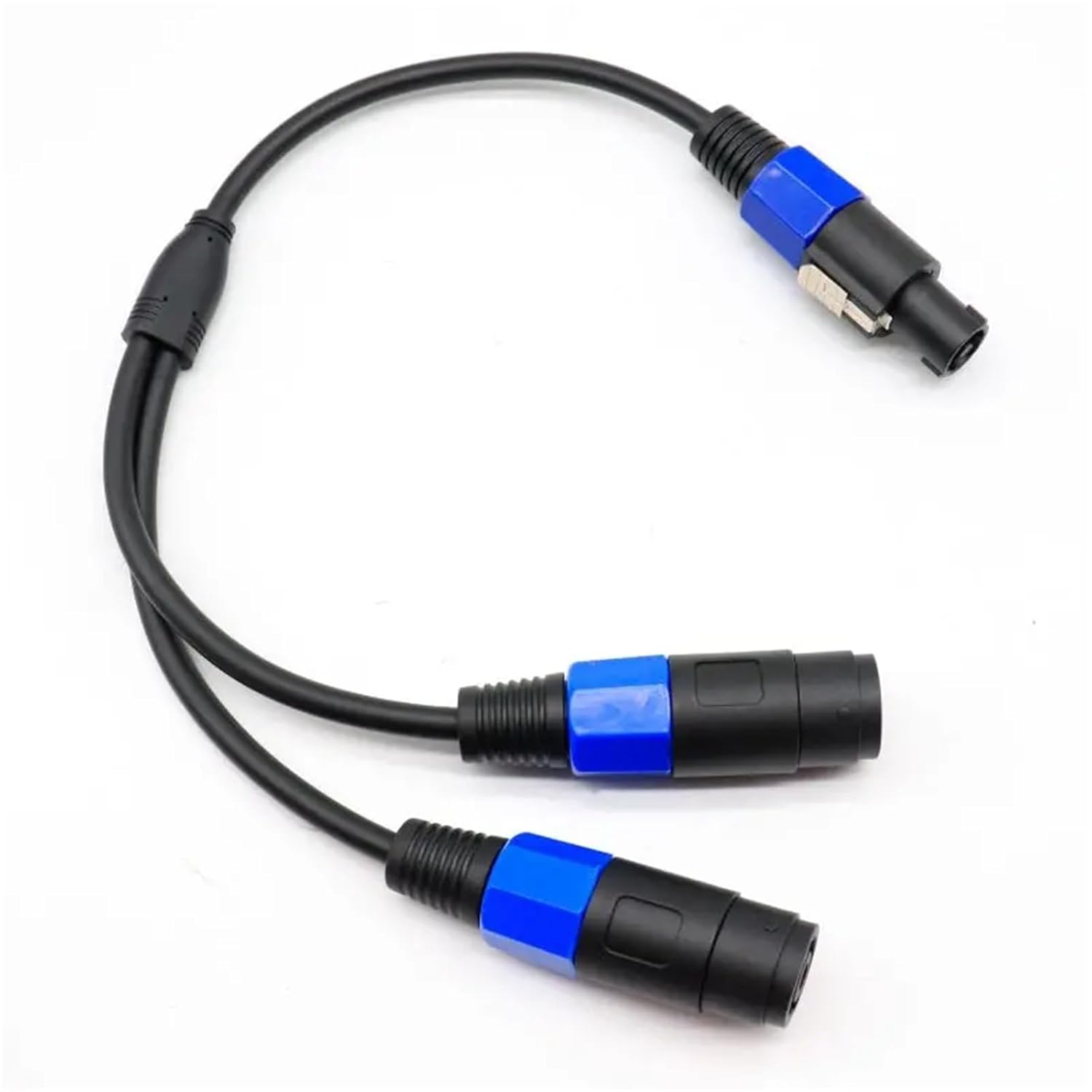 Speakon Splitter Cable 1M2F & 1F2M - 0.5m 4-Core Y-Cable for PA Systems & Studio Use(1Female to 2Male0.5m)