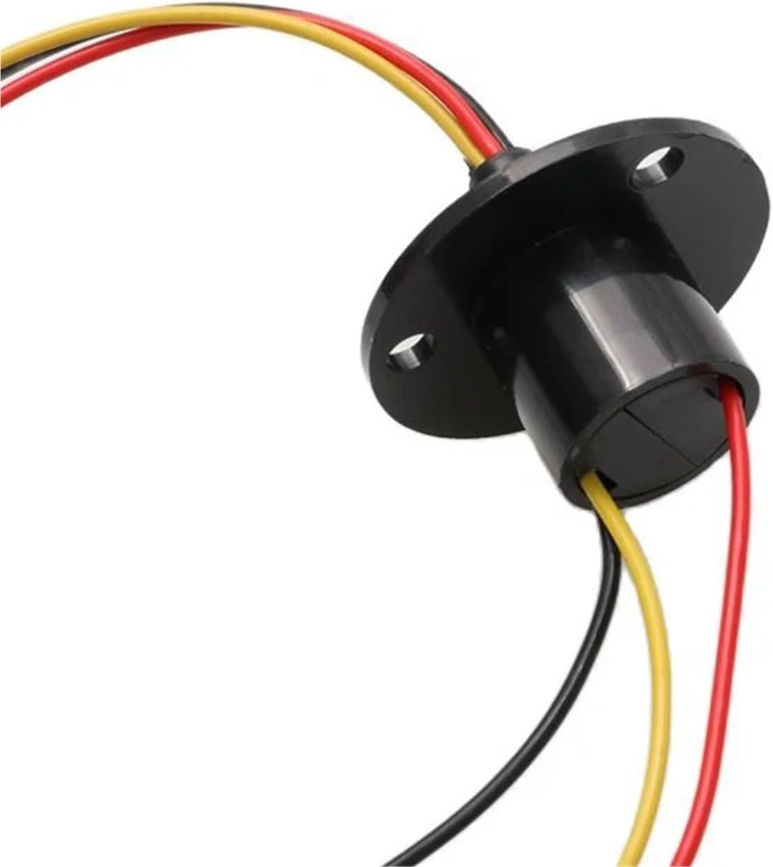 1PCS Wind Power Slip Ring 10A Dia.22mm 2/3/4/6/8CH Channels Wires Slipring Mini Electric Rotary Conductive Joint with Flange(Dia 22mm 8CH 10A)